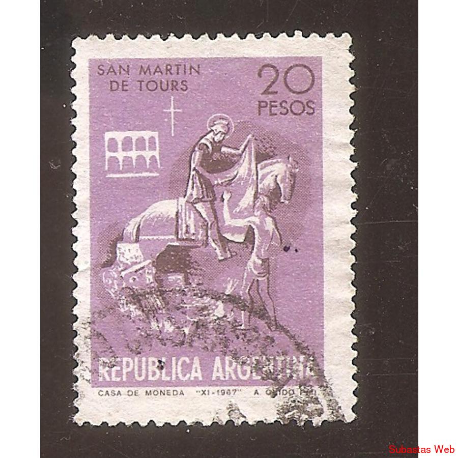 ARGENTINA 1968 (MT823)  SAN MARTIN DE TOURS,  USADA