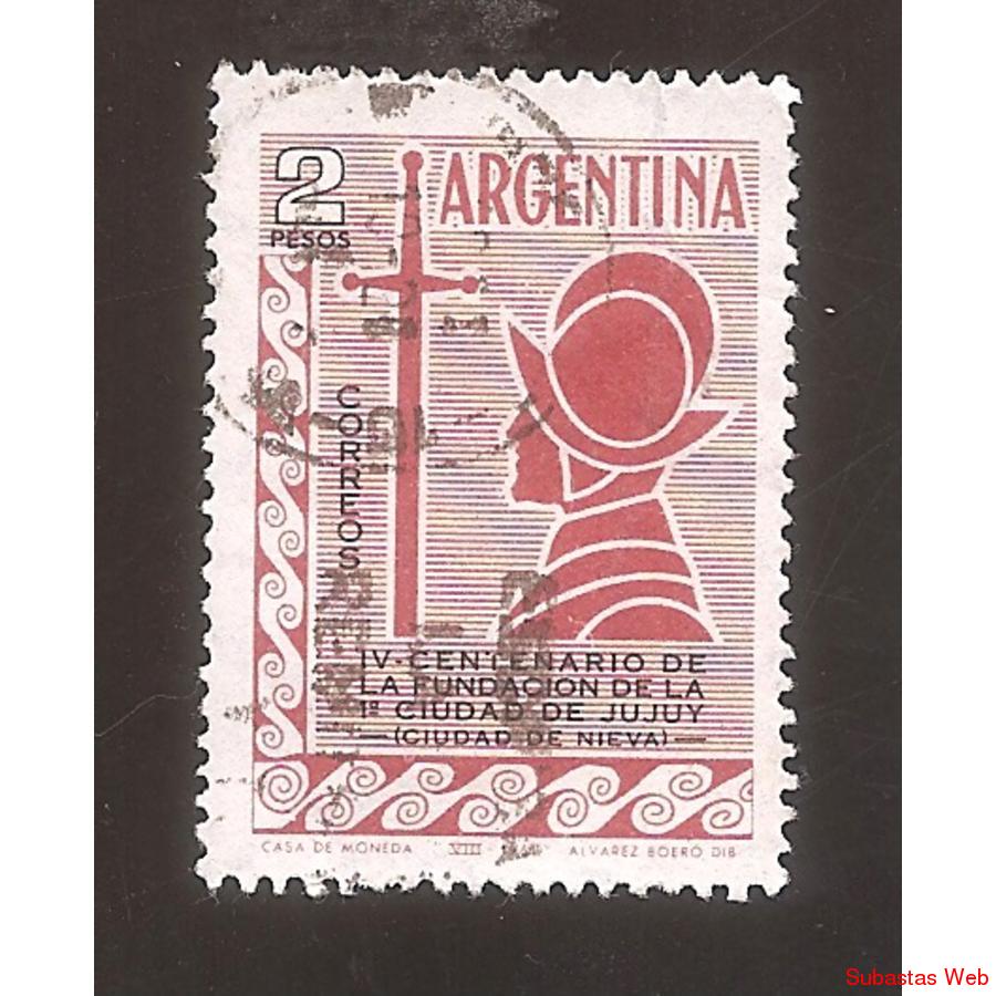 ARGENTINA 1961 (MT647) FUNDACION DE JUJUY,  USADA