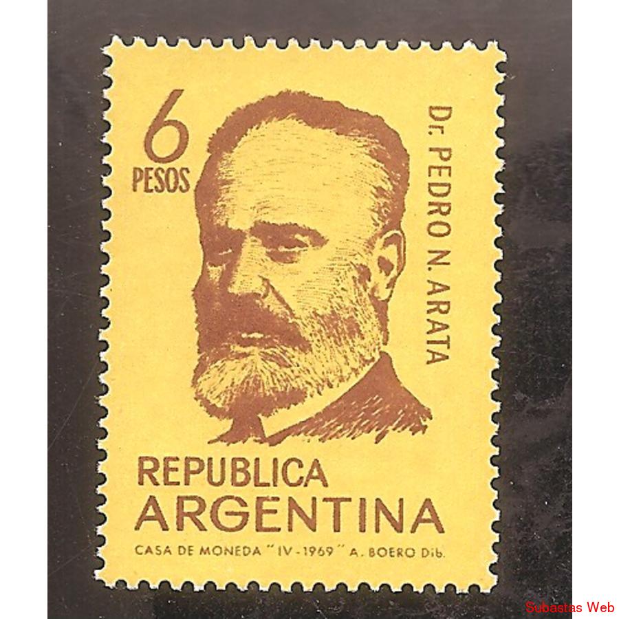 ARGENTINA 1969 (MT840) HOMBRES DE CIENCIA USADA