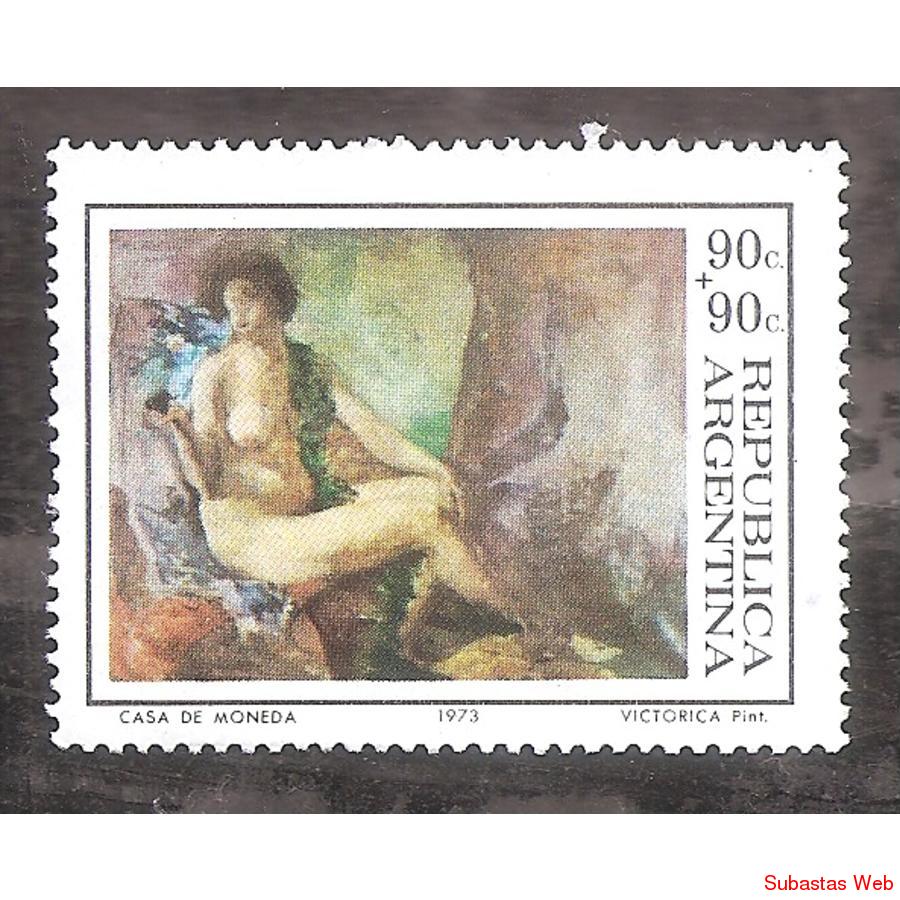 ARGENTINA 1973 (MT951) PINTORES ARGENTINOS: VICTORICA  USADA