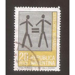 ARGENTINA 1969 (MT838) DERECHOS HUMANOS USADA