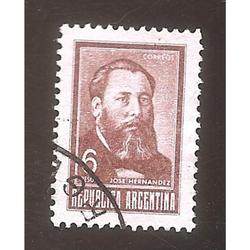 ARGENTINA  1968 (MT824) PROCERES: JOSE HERNANDEZ  $6  USADA