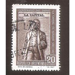 ARGENTINA 1967 (MT802) DIARIO LA CAPITAL,  USADA