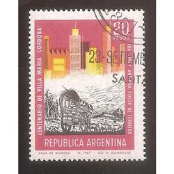 ARGENTINA 1967 (MT796) CIUDAD VILLA MARIA, USADA