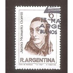 ARGENTINA 1967 (MT788)  MANUELA GORRITI,  USADA