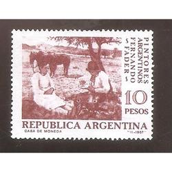 ARGENTINA 1967 (MT786) PINTORES ARGENTINOS,  USADA