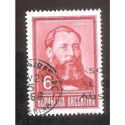 ARGENTINA 1966 (MT779b) HERNANDES HUECOGRABADO TIZADO USADA