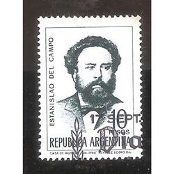 ARGENTINA 1966 (MT764) ESCRITORES: ESTANISLAO DEL CAMPO USAD