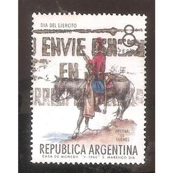 ARGENTINA 1966 (MT736) DIA DEL EJERCITO,  USADA