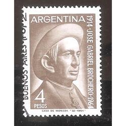 ARGENTINA 1964 (MT686) FALLECIMIENTO DEL PADRE BROCHERO USAD