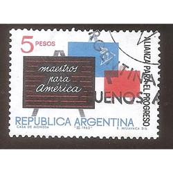 ARGENTINA 1963 (MT677) ALIANZA PARA EL PROGRESO  USADA