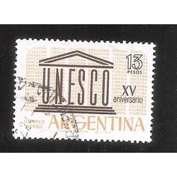 ARGENTINA 1962 (MT84Aerea) ANIVERSARIO DELA UNESCO, USADA
