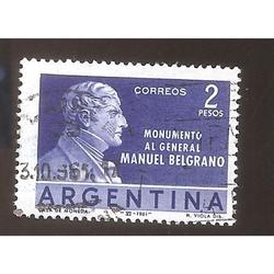 ARGENTINA 1961 (MT645) MONUMENTO A BELGRANO, USADA