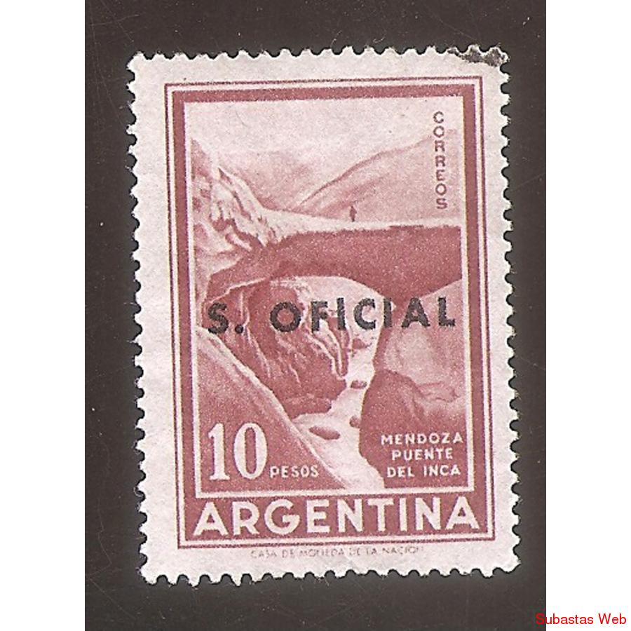 ARGENTINA 1959(MT606A-396) PUENTE DEL INCA, MATE SO VIII