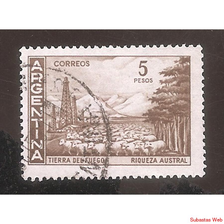 ARGENTINA 1959(MT606b) PROC Y RIQ: TIERRA DEL FUEGO, MATE IM