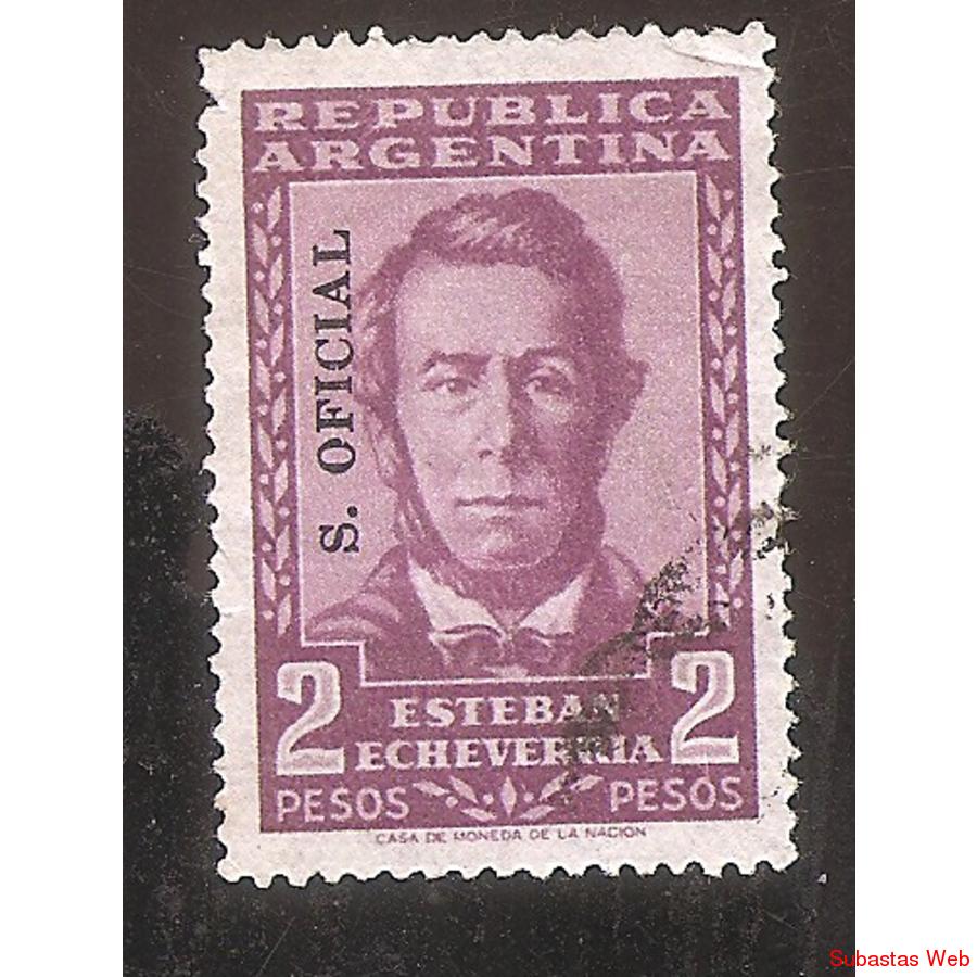 ARGENTINA 1957(MT578-387) HECHEVERRIA  SO TIPOIV  USADA