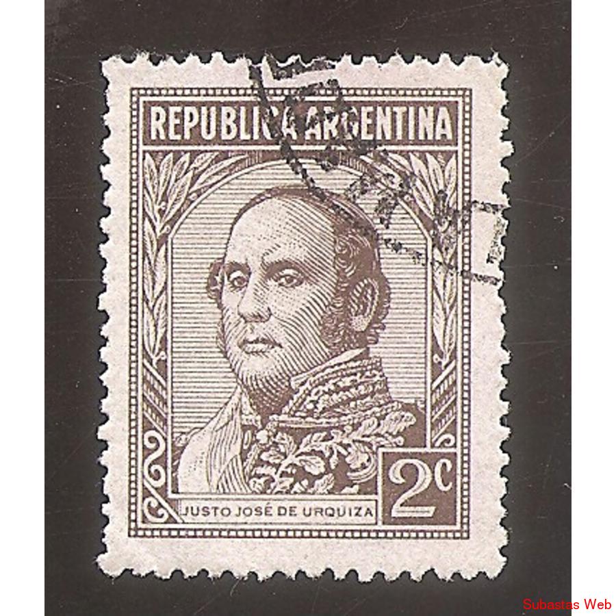 ARGENTINA 1946(MT473)  PROCERES: URQUIZA  SIN FILIGRANA  USA