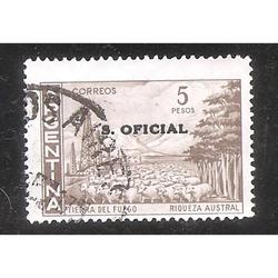 ARGENTINA 1959(MT606a-394a)  TIERRA DEL FUEGO TIZADO SO VI