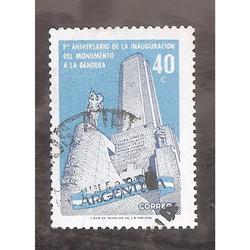 ARGENTINA 1958(MT590) MONUMENTO A LA BANDERA,  USADA