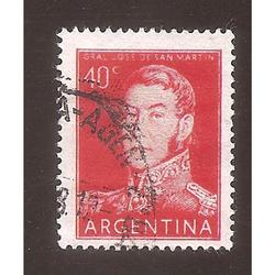 ARGENTINA 1956(MT569A) SAN MARTIN TIPOGRAFIA, 19,7x25,5  USA