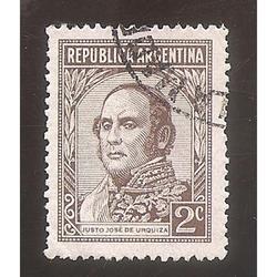 ARGENTINA 1946(MT473)  PROCERES: URQUIZA  SIN FILIGRANA  USA