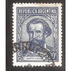 ARGENTINA 1939(MT398) MARTIN GUEMES FILI RA  USADO