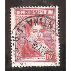 ARGENTINA 1935(MT370b) RIVADAVIA  TIPO II  FILII RA RO,  USA