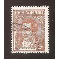 ARGENTINA 1935(MT368I) MORENO TIPOGRAFIA MATE,  RA RO  USADA