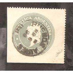 ARGENTINA 1896-97 CABEZA DE LIBERTAD 4CTVS. EN RELIEVE