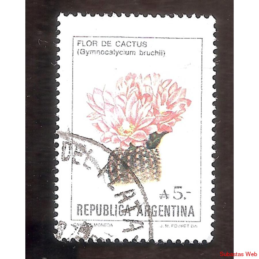 ARGEN1987 (1624) FLORES ARGENTINAS: FLORDE CARTUS  USADA