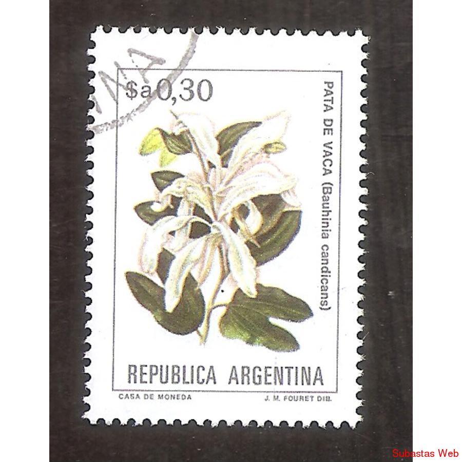ARGEN1983 (1411a) FLORES: PATA DE VACA  FLUO USADA
