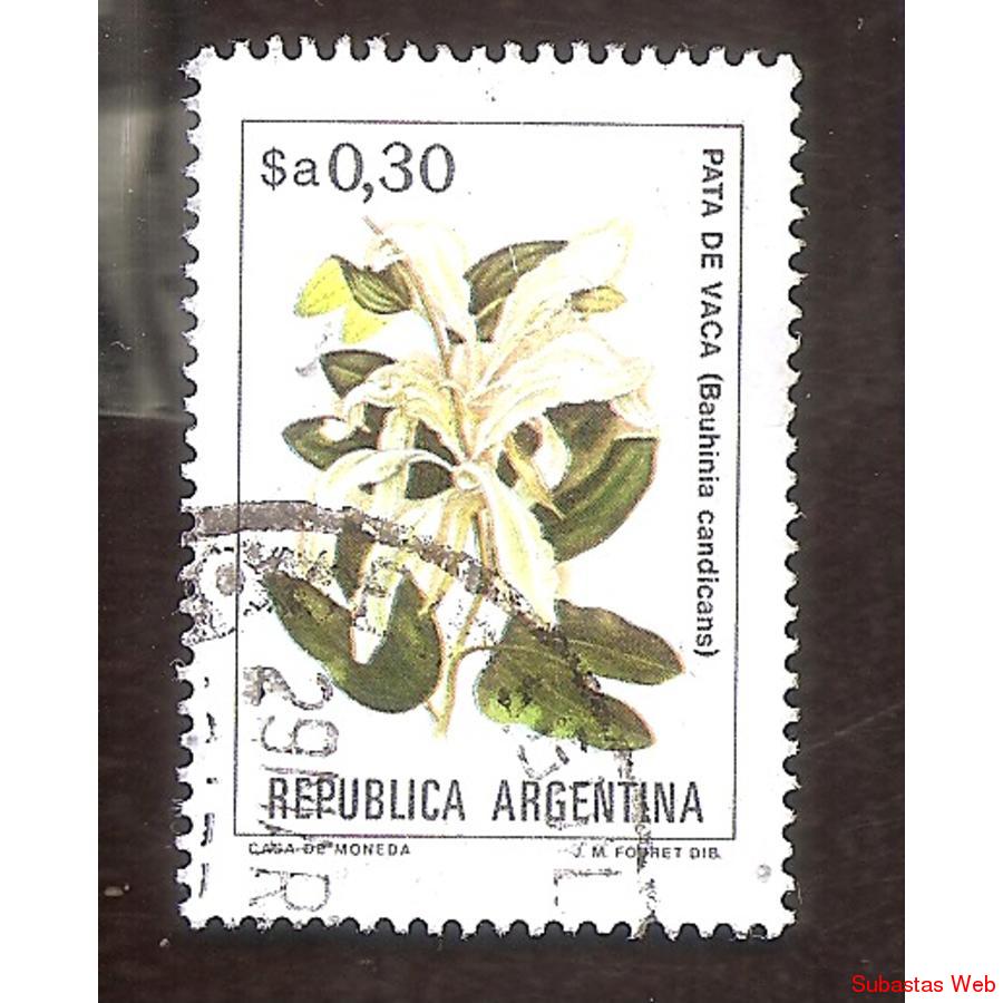 ARGENTINA 1983(1411) FLORES:  PATA DE VACA  FOSFO  USADA