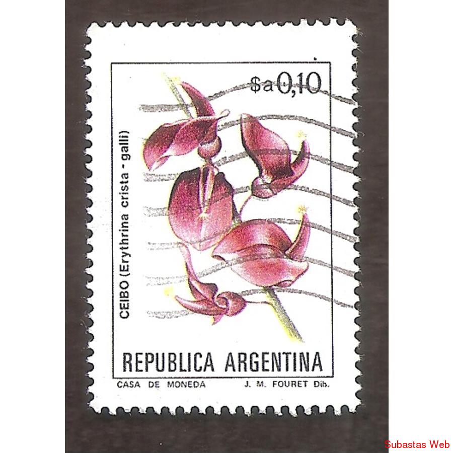 ARGEN1983 (1409) FLORES ARGENTINAS: CEIBO FOSFO USADA
