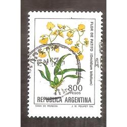 ARGENTINA 1982(1381) FLORES: FLOR DE PATITO  USADA