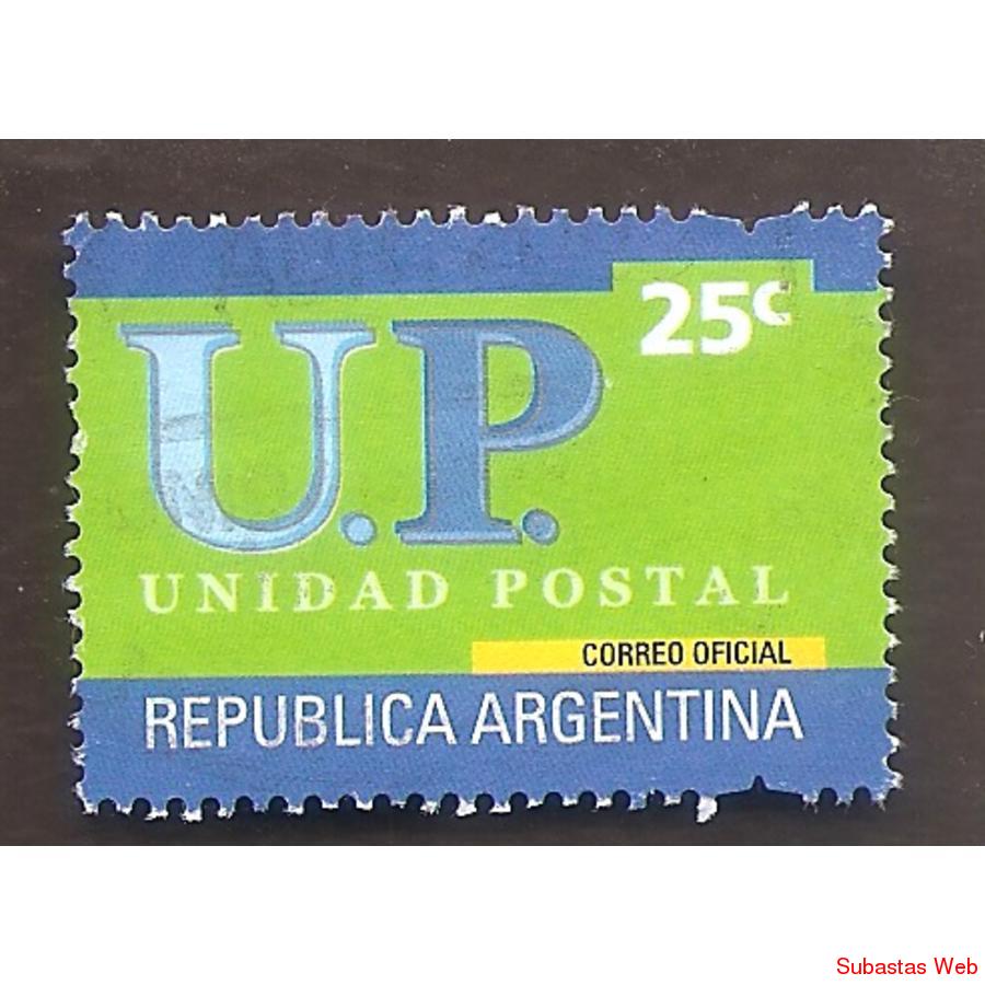 ARGENTINA 2002 SELLO UP13  UNIDAD POSTAL DE $0,25  USADA