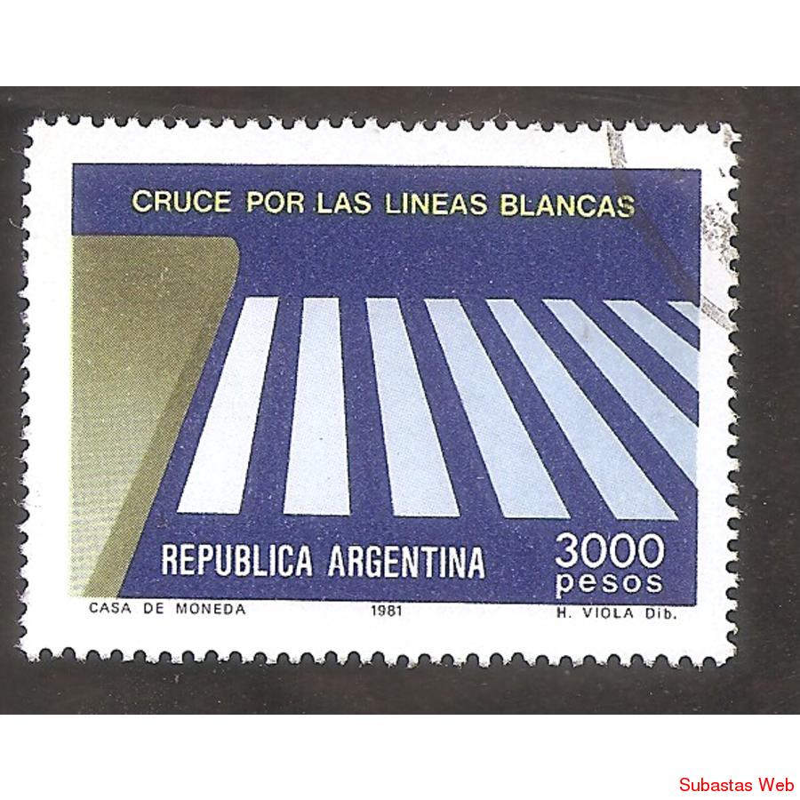 ARGENTINA 1981(MT1325) EDUCACION VIAL  USADA