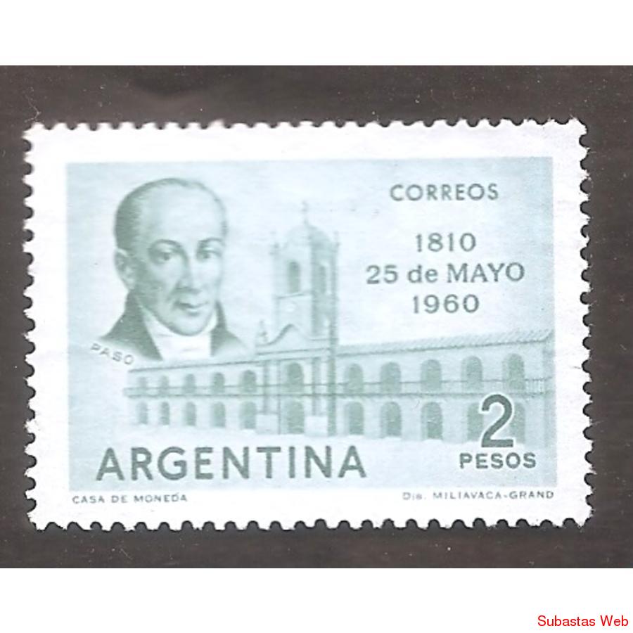 ARGENTINA 1960(MT620) REVOLCION DE MAYO  USADA