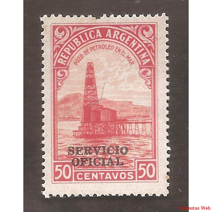 ARGENTINA 1935(379-346) PROC Y RIQ:PETROLEO  SO 12mm  MINT