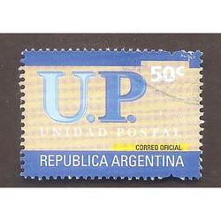 ARGENTINA 2002 SELLO UP14 UNIDAD POSTAL DE $0,50  USADA