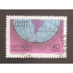ARGENTINA 1968(MT A124) ASAMBLEA DE LA CCITT  USADA