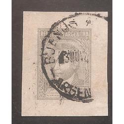 ARGENTINA 1946(FAJ97)PROCERES Y RIQ.  MORENO SIN DENTAR