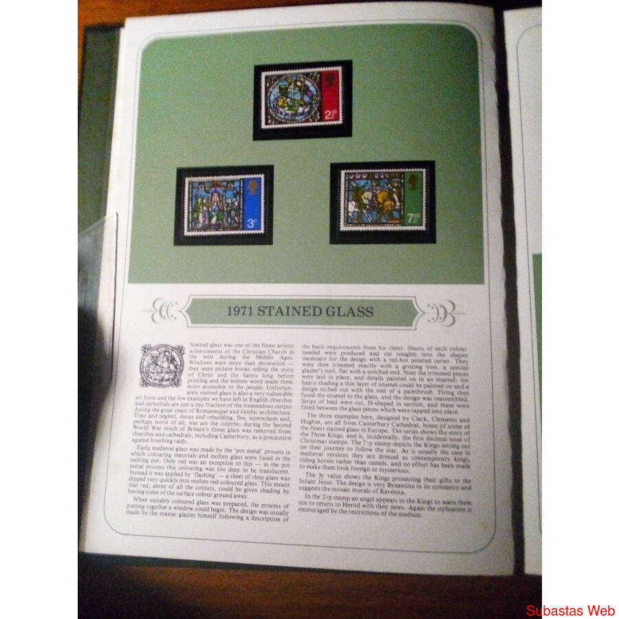Colección de sellos navideños del Reino Unido 1968-1978