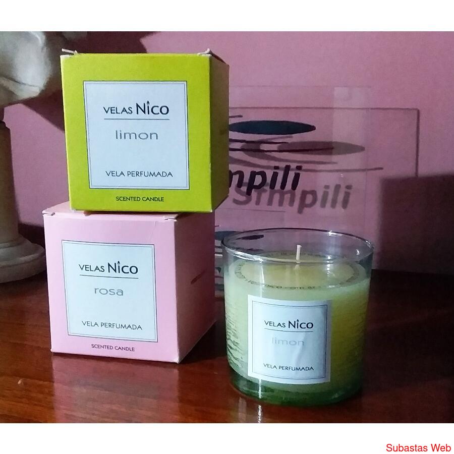 VELAS AROMATICA perfumada BASE FRASCO VIDRIO unidad 0pilarsu