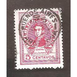 ARGENTINA 1945(MT462II) SAN MARTIN OFFSET, SINFILI,  USADA