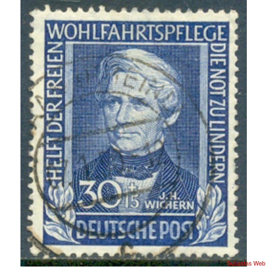 ALEMANIA BDR. Yv 6 WICHERN WELFARE. VALOR ALTO VC: U$ 100.00