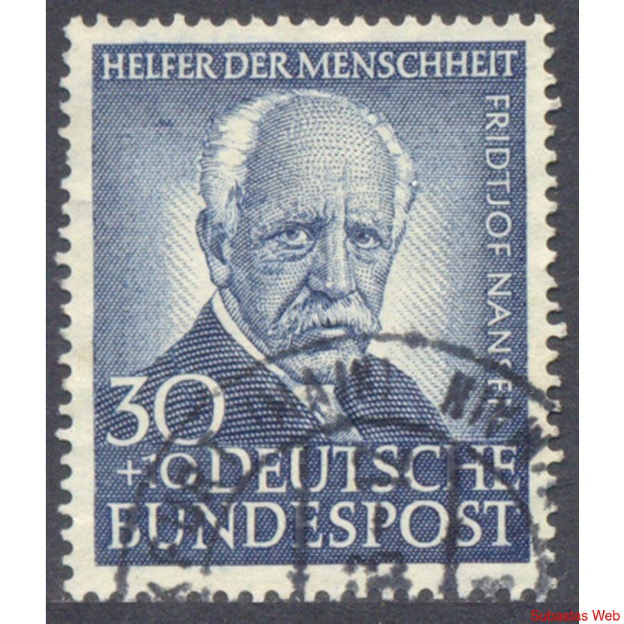 ALEMANIA BDR. Yv 62 *FRIDTJOF NANSER* GRAN EJEMPLAR. € 75.00