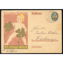 ALEMANIA REICH. 8pf POSTCARTE De LEER A SCHWEGE. SÚPER LUJO!
