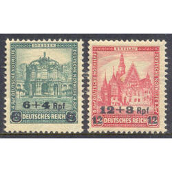 ALEMANIA REICH. Yv 439 + 440.  1932 SOBRECARGADOS. € 55.00