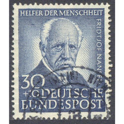 ALEMANIA BDR. Yv 62 *FRIDTJOF NANSER* GRAN EJEMPLAR. € 75.00