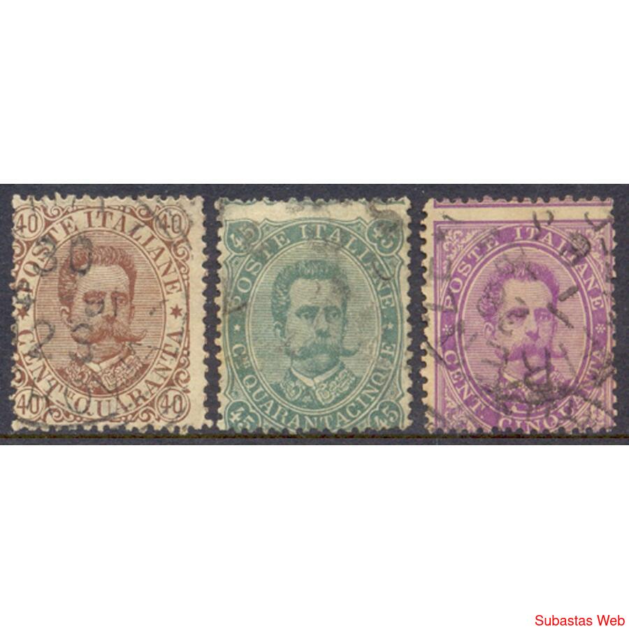 ITALIA  Sc 50 + 53 + 54. REY HUMBERTO DE SABOYA VC: U$ 48.00